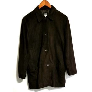 J CREW Suede Single Breasted Jacket Coatigan Coat